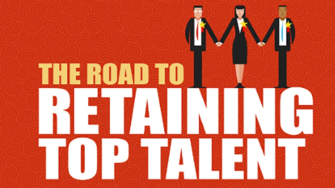 The Road To Retaining Top Talent Infographic Infographic Transcript